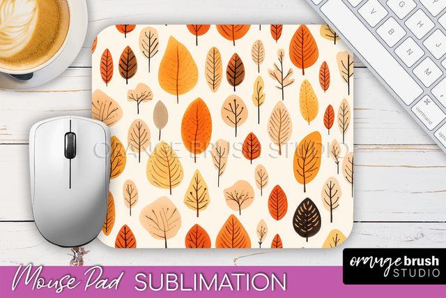 Fall Mouse Pad Designs - Autumn Forest Mousepad Sublimation Sublimation OrangeBrushStudio 
