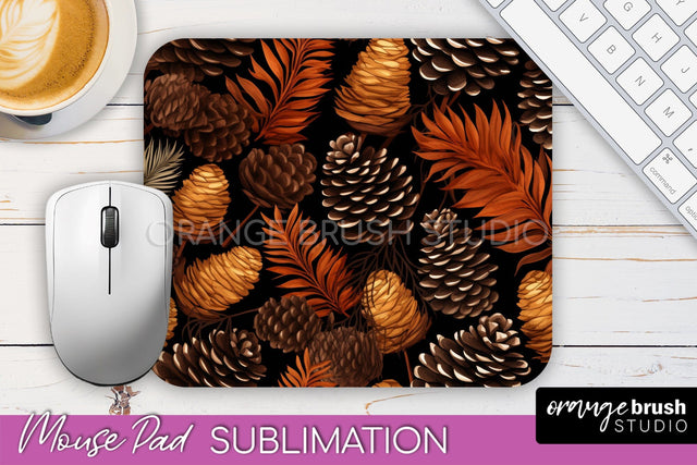 Fall Mouse Pad Designs - Autumn Forest Mousepad Sublimation Sublimation OrangeBrushStudio 
