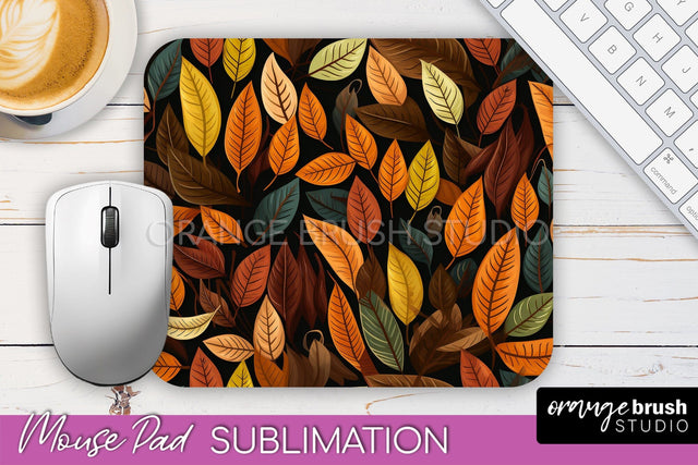 Fall Mouse Pad Designs - Autumn Forest Mousepad Sublimation Sublimation OrangeBrushStudio 