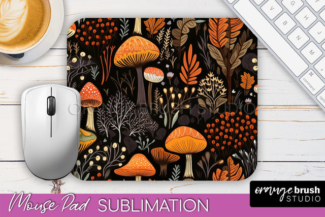 Fall Mouse Pad Designs - Autumn Forest Mousepad Sublimation Sublimation OrangeBrushStudio 