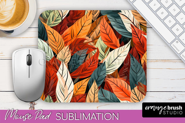Fall Mouse Pad Designs - Autumn Forest Mousepad Sublimation Sublimation OrangeBrushStudio 