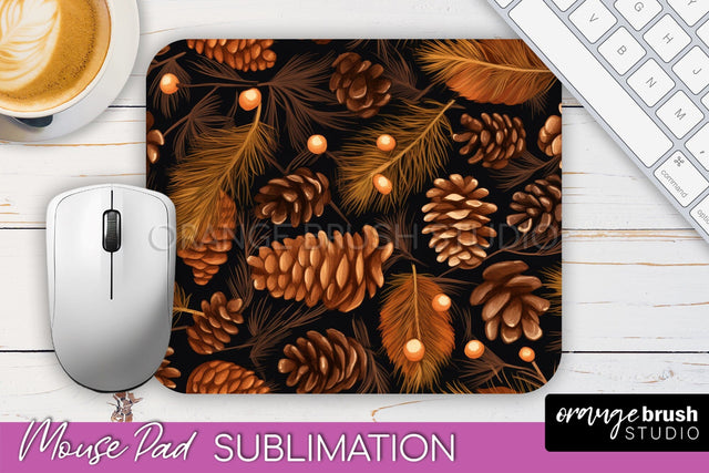 Fall Mouse Pad Designs - Autumn Forest Mousepad Sublimation Sublimation OrangeBrushStudio 