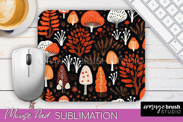 Fall Mouse Pad Designs - Autumn Forest Mousepad Sublimation Sublimation OrangeBrushStudio 