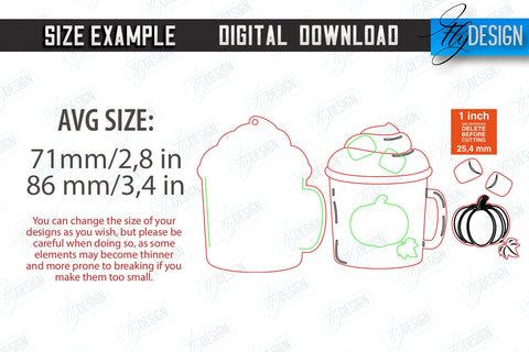 Fall Ornament Laser Cut Bundle, Autumn Hanging Signs SVG, Autumn Home Decor, Wall Decor SVG Fly Design 