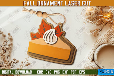 Fall Ornament Laser Cut Design, Autumn Hanging Sign SVG, Autumn Home Decor, Wall Decor SVG Fly Design 
