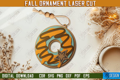 Fall Ornament Laser Cut Design, Autumn Hanging Sign SVG, Autumn Home Decor, Wall Decor SVG Fly Design 