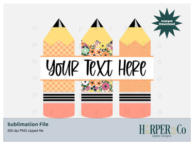 Fall Pencil SVG PNG Cut EPS File SVG HarperNCo 