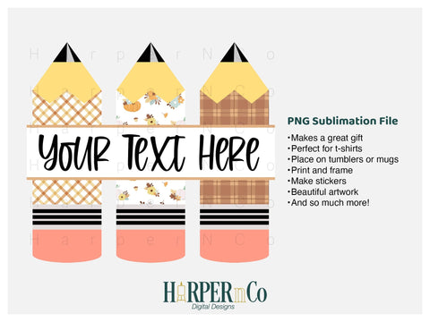 Fall Pencil SVG PNG Cut EPS File SVG HarperNCo 