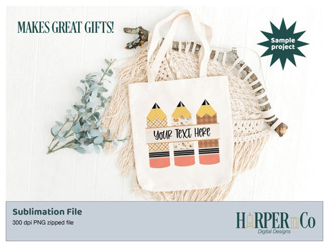 Fall Pencil SVG PNG Cut EPS File SVG HarperNCo 