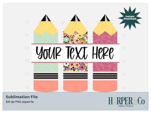 Fall Pencil SVG PNG Cut EPS File SVG HarperNCo 