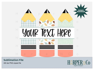 Fall Pencil SVG PNG Cut EPS File SVG HarperNCo 