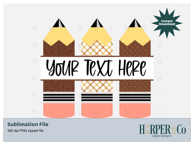 Fall Pencil SVG PNG Cut EPS File SVG HarperNCo 