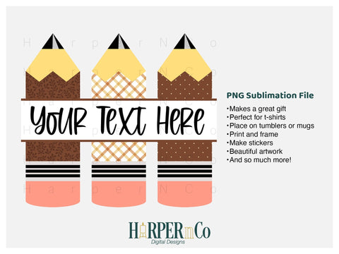 Fall Pencil SVG PNG Cut EPS File SVG HarperNCo 