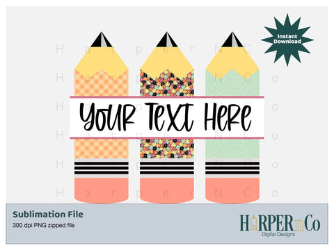 Fall Pencil SVG PNG Cut EPS File SVG HarperNCo 