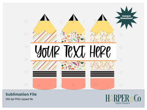 Fall Pencil SVG PNG Cut EPS File SVG HarperNCo 