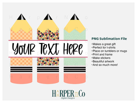 Fall Pencil SVG PNG Cut EPS File SVG HarperNCo 