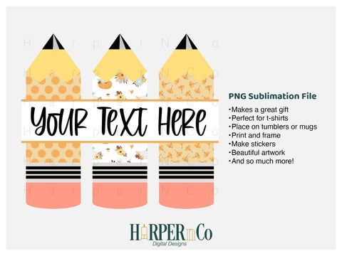 Fall Pencil SVG PNG Cut EPS File SVG HarperNCo 