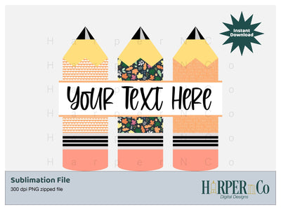 Fall Pencil SVG PNG Cut EPS File SVG HarperNCo 