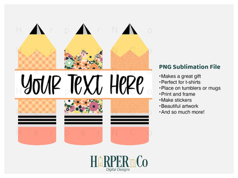 Fall Pencil SVG PNG Cut EPS File SVG HarperNCo 