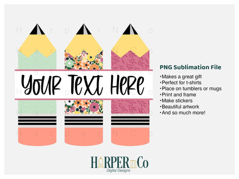 Fall Pencil SVG PNG Cut EPS File SVG HarperNCo 