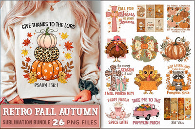 Fall PNG Sublimation Bundle Sublimation Shetara Begum 