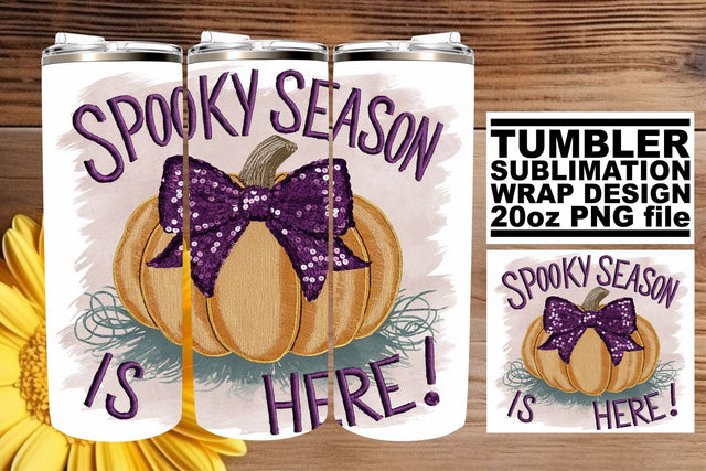 Fall Pumpkin 20oz Sublimation Wrap for Halloween Tumblers Sublimation afrosvg 