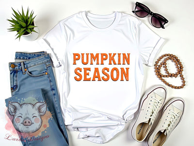 Fall Pumpkin Clipart, Autumn Season PNG, Pumpkin Spice Design, Fall Harvest Sublimation, Cozy Fall PNG, Thanksgiving Pumpkin PNG, Digital Download Sublimation Lara' s Designs 