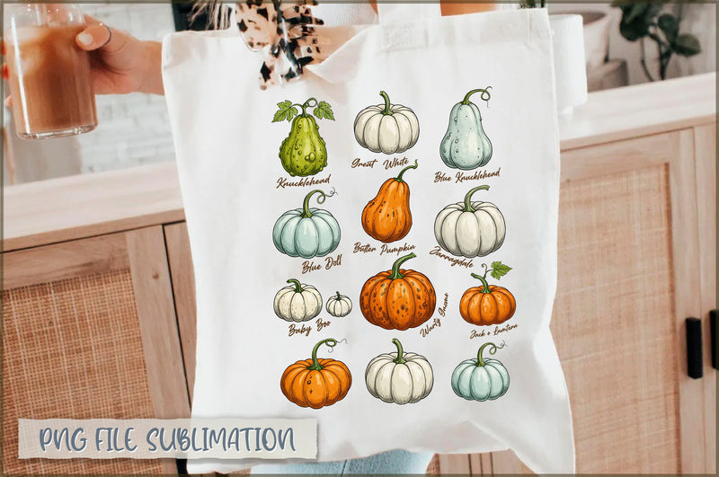 Fall Pumpkin coquette Tote Bag Sublimation Shetara Begum 