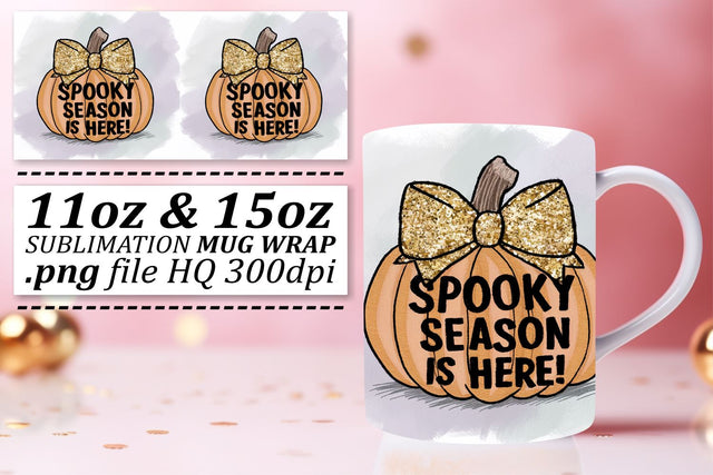 Fall Pumpkin Design 11oz/15oz Mug Halloween Sublimation Sublimation afrosvg 