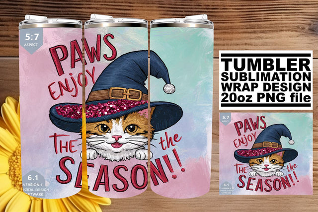 Fall Pumpkin Design Sublimation Wrap for 20oz Tumblers Sublimation afrosvg 