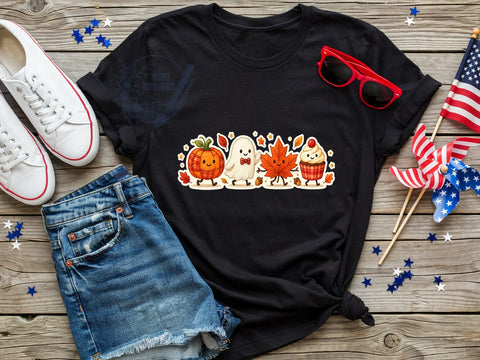 Fall Pumpkin Ghost T-Shirt PNG, Pumpkin Ghost, Fall Season, Spooky Style, Autumn Vibes, Sublimation PNG, Statement Shirt, Holiday Fashion Sublimation ToriDesigns 
