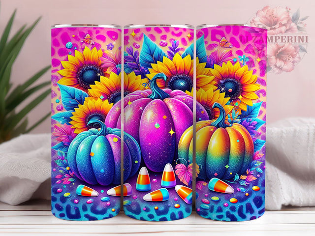 Fall Pumpkin Glitter 20oz Cozy Autumn Tumbler, Glitter Tumbler, Autumn Aesthetic Tumbler, 20oz Sublimation Wrap, Thanksgiving Tumbler, Cozy Fall Gift Sublimation Li Zamperini 