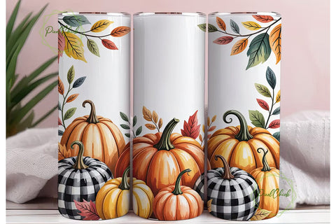 Fall Pumpkin Patch 20oz Tumbler Sublimation PixelChick 