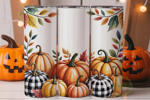 Fall Pumpkin Patch 20oz Tumbler Sublimation PixelChick 