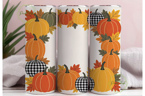 Fall Pumpkin Patch 20oz Tumbler Sublimation PixelChick 