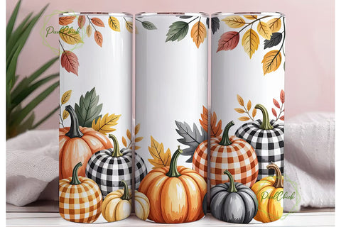 Fall Pumpkin Patch 20oz Tumbler Sublimation PixelChick 