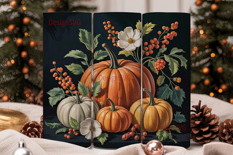 Fall Pumpkin Patch Tumbler Wrap Sublimation DesignSVG 