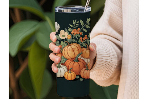 Fall Pumpkin Patch Tumbler Wrap Sublimation DesignSVG 