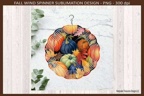 Fall Pumpkin Patch Wind spinner, Autumn Wind Spinner, Sublimation Png Template, Digital Download Sublimation Keepsake Treasures Designs LLC. 