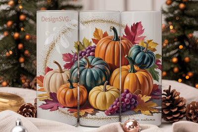 Fall Pumpkin Spice 20oz Tumbler Wrap Sublimation DesignSVG 