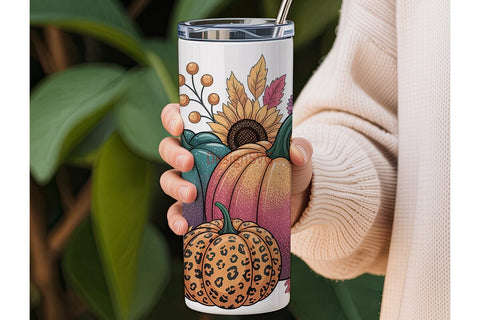 Fall Pumpkin Spice 20oz Tumbler Wrap Sublimation DesignSVG 