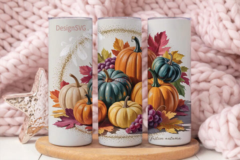 Fall Pumpkin Spice 20oz Tumbler Wrap Sublimation DesignSVG 