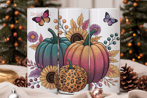 Fall Pumpkin Spice 20oz Tumbler Wrap Sublimation DesignSVG 