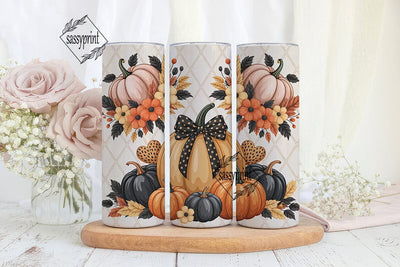Fall Pumpkin Spice 20oz Tumbler Wrap Sublimation sassyprint 