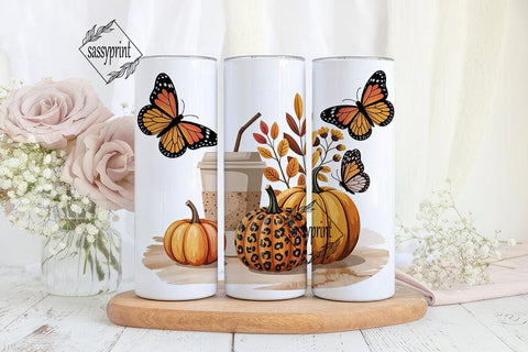 Fall Pumpkin Spice Latte 20oz Tumbler Sublimation sassyprint 
