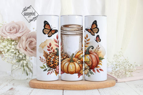 Fall Pumpkin Spice Latte 20oz Tumbler Sublimation sassyprint 