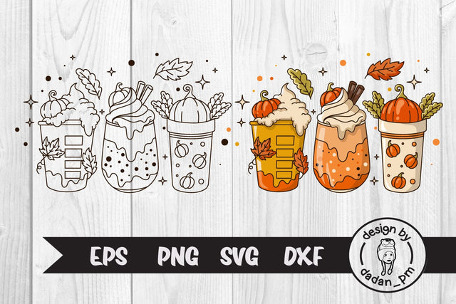 Fall Pumpkin Spice Latte, svg & sublimation SVG dadan_pm 