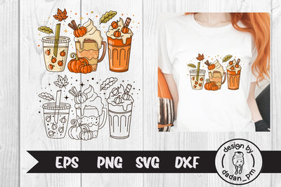 Fall Pumpkin Spice Latte, svg & sublimation SVG dadan_pm 