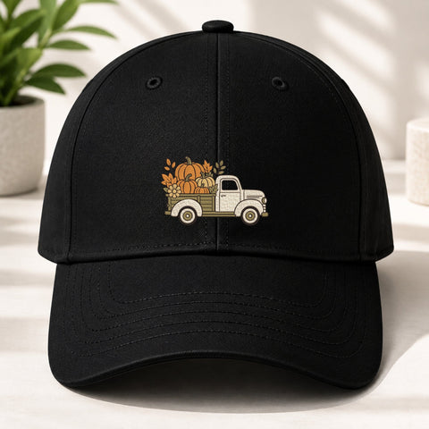 Fall Pumpkin Truck Embroidery Design – Vintage Pickup Truck with Pumpkins Machine Embroidery File, Autumn Harvest Design Embroidery/Applique DESIGNS PatternFeed8 