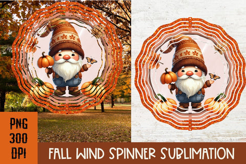 Fall Pumpkin Wind Spinner PNG for sublimation bundle Sublimation Amorclipart 